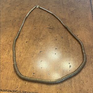 Anthropologie x Serefina brass beaded necklace